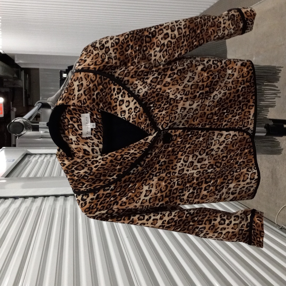 Leopard print jacket White House Black Market
